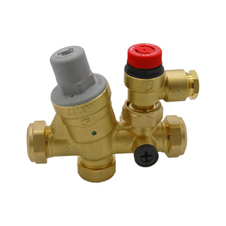 Caleffi 533002 CST inlet control combined PRV and cold fill monobloc manifold assembly