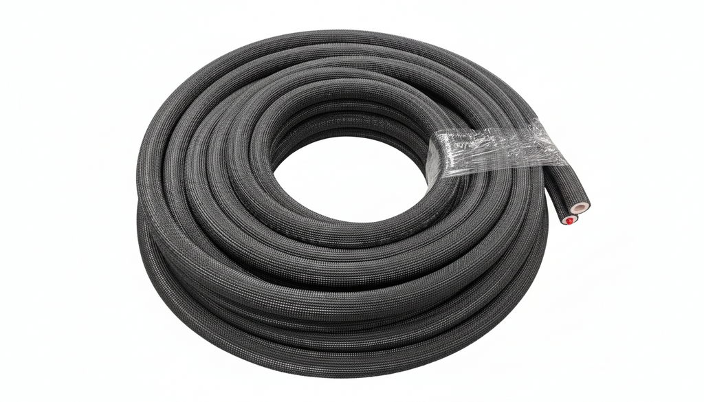 Pre-insulated refrigerant piping (black)