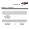 Quantix Pre-Packaged Cylinder 180/50