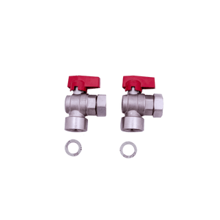 2 no isolation / check valves - 3/4" x 3/4" 90 deg (to fit CH or HWP connections.)