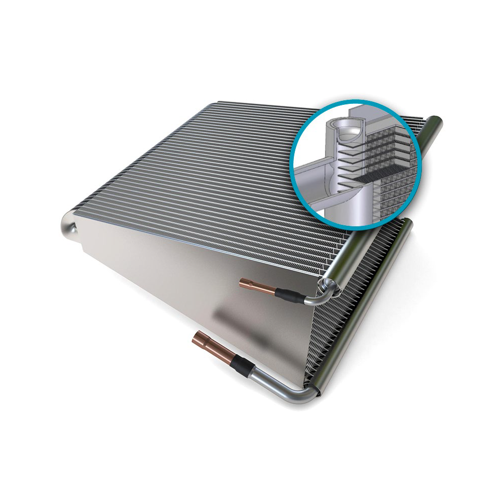 Enhanced evaporator finishes for Domino EXR