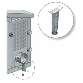 Support Kit for Side Flue Discharge - Ares Tec