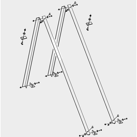 Kit for free-standing vertical installation for CP4 XL Flat Plate Collectors