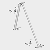 Free-standing 45deg Installation kit for 1 CSV 14 Vacuum Collector