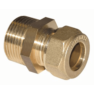 Compression Fitting with Flat End male nipple