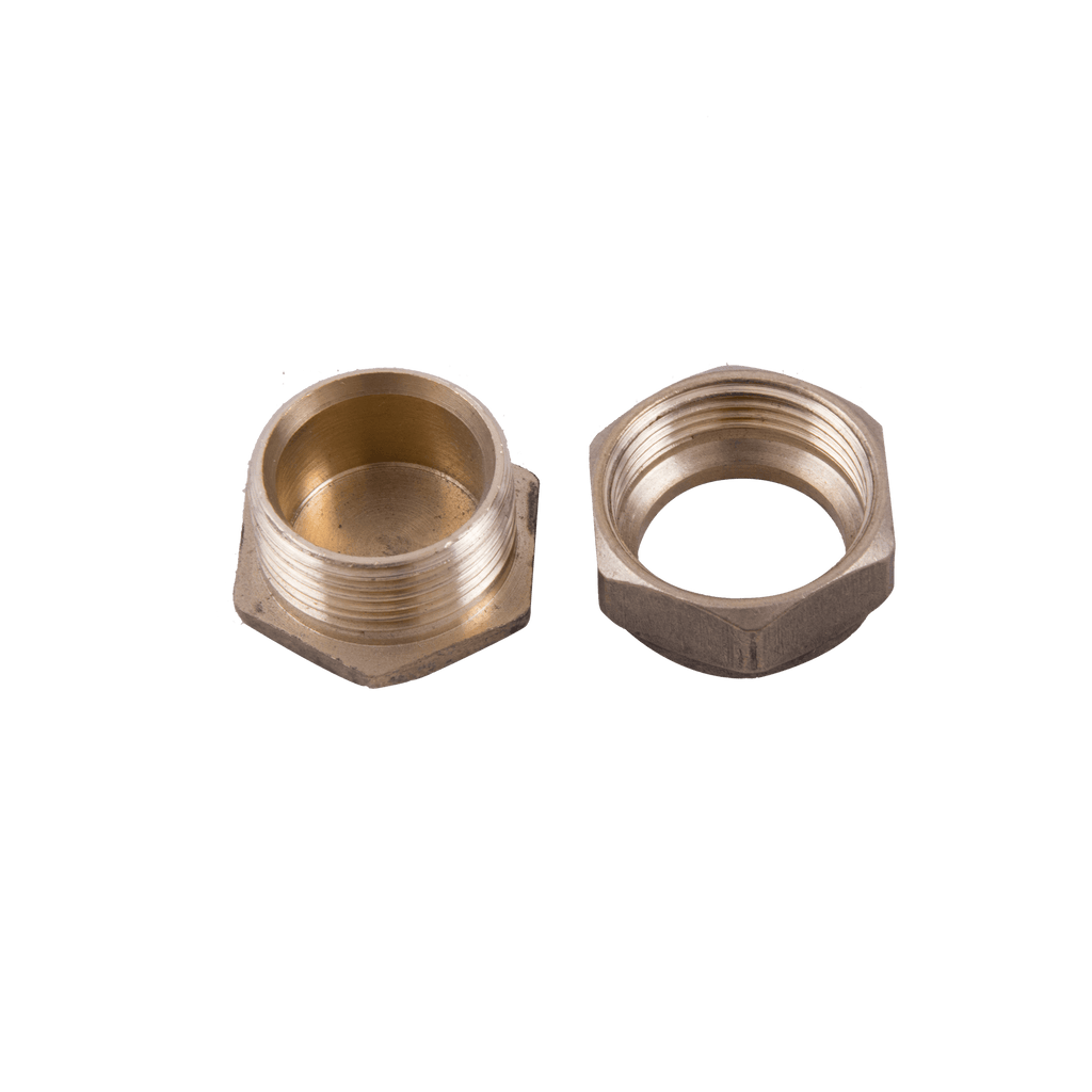 Brass 22mm compression stop end fitting