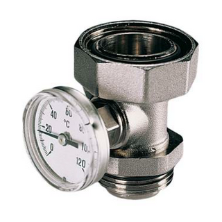 Fitting with thermometer 1 1/4'F X 1’M
