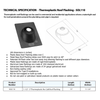 1 1/2&quot; - 3&quot; thermoplastic roof flashing